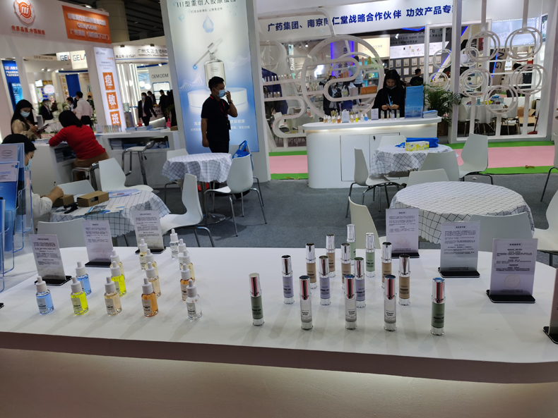 公司参加2021年第56届广州美博会，全新研发护肤品产品上市完美亮相