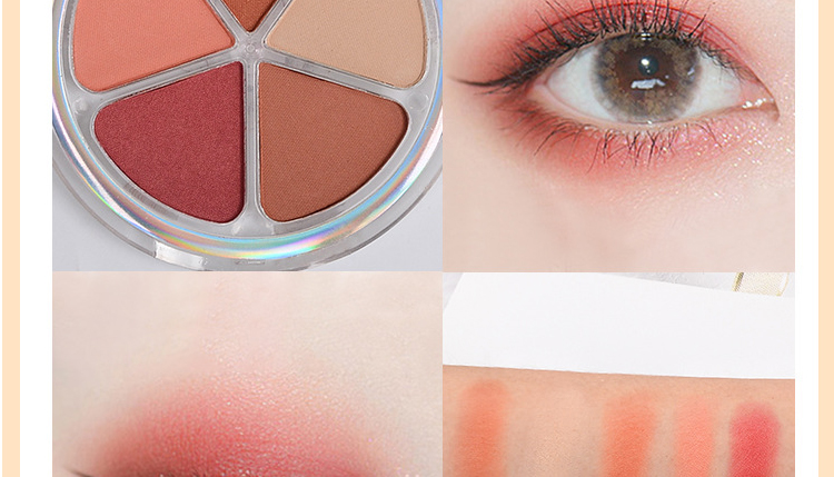 广州彩妆眼影代加工厂-珠光闪粉哑光南瓜色眼影盘