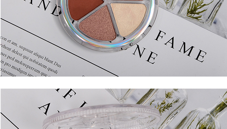 广州彩妆眼影代加工厂-珠光闪粉哑光南瓜色眼影盘