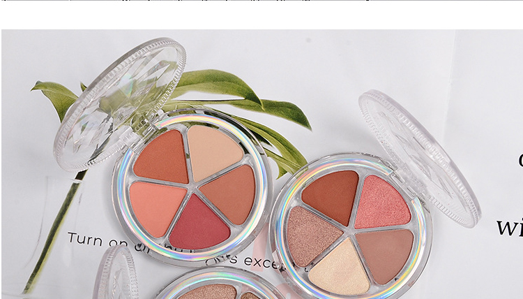 广州彩妆眼影代加工厂-珠光闪粉哑光南瓜色眼影盘