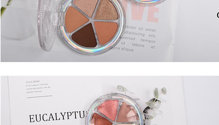广州彩妆眼影代加工厂-珠光闪粉哑光南瓜色眼影盘
