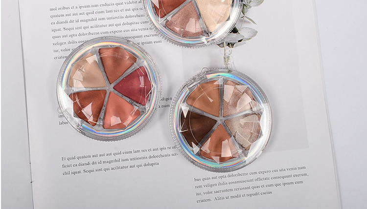 广州彩妆眼影代加工厂-珠光闪粉哑光南瓜色眼影盘